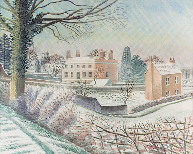 Ravilious the vicarage in winter (2)